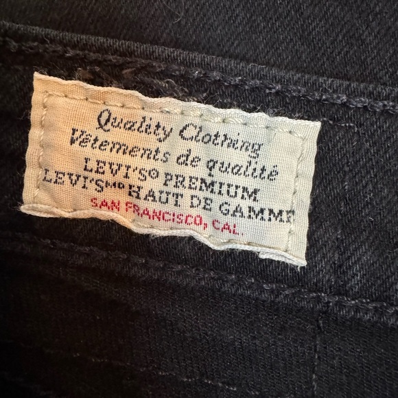 Levi’s Wedgie High-Waisted Black Straight Leg Jeans – Size 27 - Picture 5 of 17